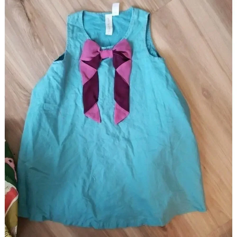 Matilda Jane Wrapped Up Dress Girls Paint by Numbers Bow Detail Size 8